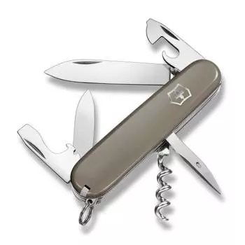 [Эксклюзивно для .co.jp] VICTORINOX Spartan Gray Многофункциональный нож Товары для предотвращения стихийных бедствий на открытом воздухе Штопор с плоской отверткой Оснащен