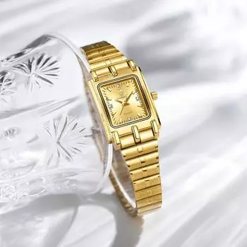 Эксклюзивно для Leibinji LIEBIG классические квадратные женские часы с бриллиантами и стальным ремешком для пар мужчин и женщин