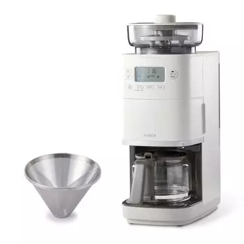 [Эксклюзивно в официальном магазине Shiroka] Полностью автоматическая кофеварка конусного типа Siroka Cafe Bako PRO [Стеклянный серверСовместимость с зернами и порошкомНе нужно измерять