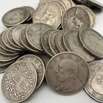 Эксклюзивное коллекционное издание биткойнов Intricate Design — винтажное металлическое круглое произведение искусства, идеальный подарок для энтузиастов юандатоу