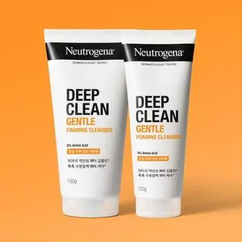 [Эксклюзивное предложение] Нежная очищающая пенка Neutrogena Deep Clean, 150 г, специальное предложение (+100г), Корея очищение