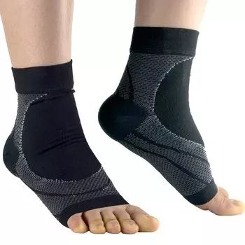Эксклюзивный компрессионный ортез для голеностопного сустава Nano Unisex Black [бренд Amazon] Supporter, Supporter, Sports, Sole, Stretch, Fixed, Climb, Thin,