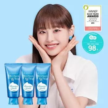 [Эксклюзивный онлайн-проект] Средство для умывания лица Senka Perfect Whip 120 г*, набор из 3 предметов, Корейское очищение