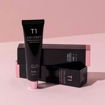 [Эксклюзивный план] План T1 Collagen Premium Black (основной продукт + 2 пакета + лопаточка), Корейская популярная взрывная косметика
