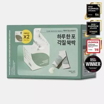 [Эксклюзивный проект] Успокаивающая пудра для умывания Isntree Mugwort, двойное издание (25шт+25шт), Корея очищение