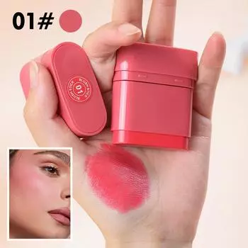 Эксклюзивный румяна-стик двойного назначения: Матовый контурирующий и осветляющий крем для губ и щек