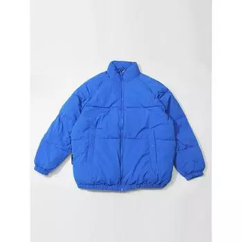 Экспорт Модный Профиль Пушистый Модный Утолщенный Хлопковый Пуховик Blue Size M (recommended 70.00 kg-90.00 kg