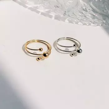 Экспорт Украшение Металл Оригинальное Одиночное Модное Кольцо на Указательный Палец Микро Эластичное Нишевый Стиль Минималистичное Кольцо Классное Кольцо Silver No. 7