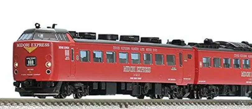 Экспресс-поезд TOMIX N-колеи 485 серии ограниченного выпуска MIDORI EXPRESS набор A 4 вагона 98250 модель железной дороги