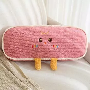 Экспрессия дофамина Длинная подушка-валик Подушка-длинная подушка для кровати для общежития для девочек Милая подушка для ног 60Cm (without separate liner) розовый