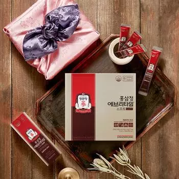 Экстракт красного женьшеня JungKwanJang Everytime Soft 10 мл 30 пакетов (завернутый в упаковочную ткань), Корейская здоровая пища