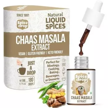 Экстракт молочного масла Spice Drop Masala | Для чааса, таака, пахты | 100% натуральные травы | Без консервантов | Веганский | Без ГМО | 5 мл (180 Стаканов)