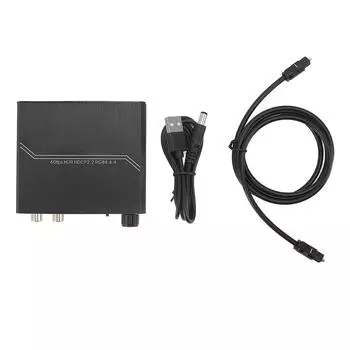 Экстрактор мультимедийного интерфейса HD 4K 60 Гц Разветвитель мультимедийного интерфейса HD с регулятором громкости для