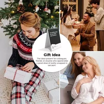 Экстремальный демотивационный настольный календарь 2025 с 52 демотивирующими цитатами, забавный демотивационный календарь, саркастический настольный календарь One Size