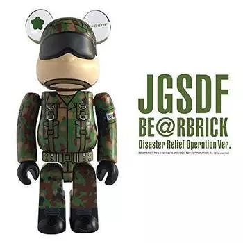 JGSDF Операции по ликвидации последствий стихийных бедствий Диспетчерская служба по ликвидации последствий стихийных бедствий Bearbrick BE@RBRICK Ver. (Наземное подразделение самообороны) 100% зелёный