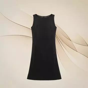 JH-8 2024 Crystal Mermaid Sleeveless Black Dress