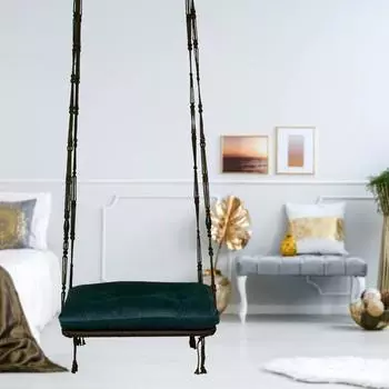 Jhoola для взрослых на открытом воздухе/качели для взрослых/качели для гостиной/качели для балкона, сада, помещения коричневый
