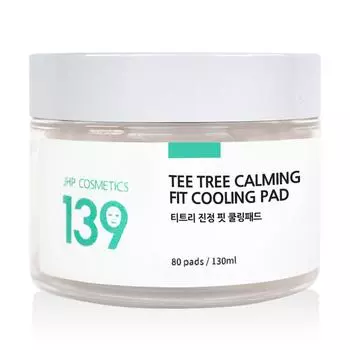 JHP 139 Tea Tree Calming Fit Cooling Pad 130ml, 80 pieces, 1 piece