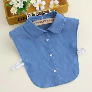 Ji Denim Shirt Fake Collar Women S Shirt Collar Fake Collar Versatile Fake Collar Doll Collar B111