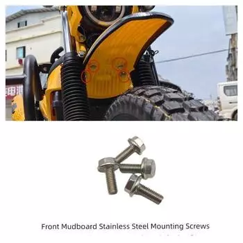 Jialing Coco125x Retrofit Fender Cross125x Water Retaining Plate Jl125-12 Long Front Tile Original Thickness Jialing 125x front mud plate stainless steel screw