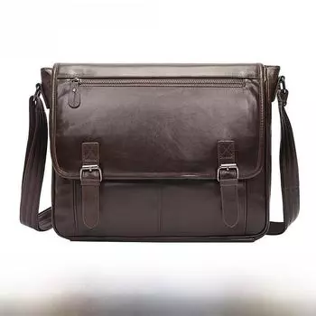 Jiameida мужская повседневная сумка-мессенджер из кожи с верхним слоем - супер крутая сумка для компьютера 12 inches