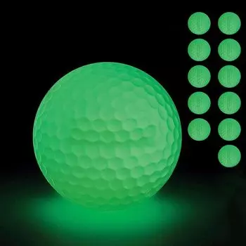 JIANGMU Luminous Golf Флуоресцентный мяч для гольфа, который светится в темноте и остается ярким в течение длительного времени. Флуоресцентный мяч для гольфа, в котором не используются светодиоды, что делает его
