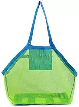 JIASA Beach Пляжная сетка для хранения игрушек Удобное хранение игрушек на пляже Спортивная песочница Большая сетка для морского пляжа Сетчатая сумка Сумка, сумка, сумка, складная, для переноски, на открытом воздухе,