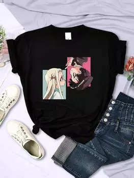 Jibaku Shounen женские футболки модные уличные с коротким рукавом и круглым вырезом повседневные футболки модная женская одежда M