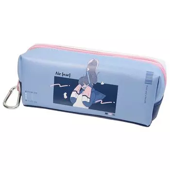 Jibunmania Twin zipper pencil case with carabiner EMOTION MELODY