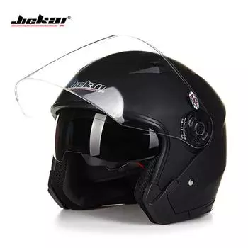 Jiekai Мотоциклетный шлем с открытым лицом Capacete Para Motocicleta Cascos Para Moto Racing M белый