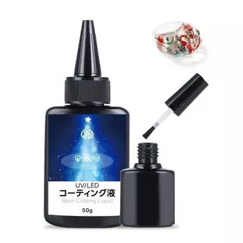 JieMinya Coating Resin Liquid Coating Resin Agent Smooth 50g Large Capacity UV-LED