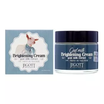 JIGOTT Goat Milk Whitening Cream Увлажняющий крем для лица с экстрактом козьего молока, 70 мл,