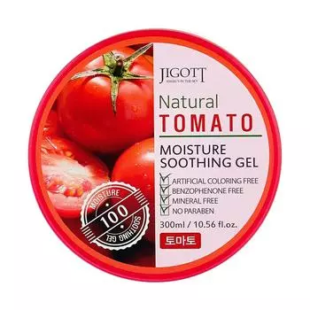 JIGOTT NATURAL TOMATO MOISTURE SOOTHING GEL Увлажняющий успокаивающий гель с экстрактом томата, 300 мл,