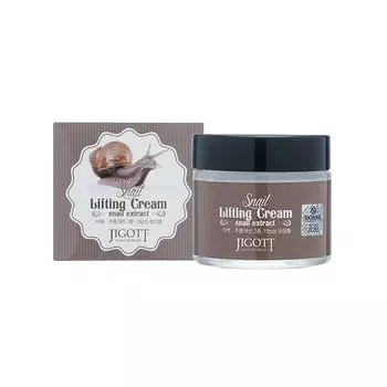 JIGOTT Snail Lifting Cream Лифтинг-крем для лица с муцином улитки, 70 мл,