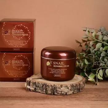 Jigott SNAIL REPARING CREAM, Антивозрастной, Kbeauty, Корейская косметика, образец