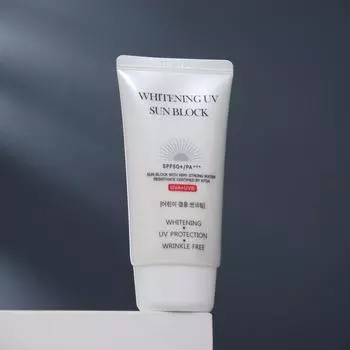 JIGOTT WHITENING UV SUN BLOCK CREAM SPF50 PA+++, Kbeauty, корейская косметика, образец