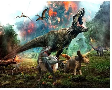 Jigsaw Puzzle 1000 Piece Dinosaur Tyranno Jurassic Dinosaur Impressive Dinosaur Interior (Tyrannosaurus)