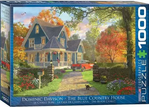 Jigsaw Puzzle 1000 Piece Eurographics Blue Country House 6000-0978