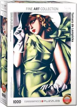 Jigsaw Puzzle 1000 Piece Eurographics Woman in Green Clothes 6000-1058