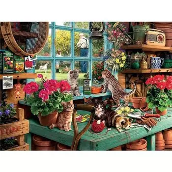 Jigsaw Puzzle 1000 Piece Whale Safari (Naughty Kitten)