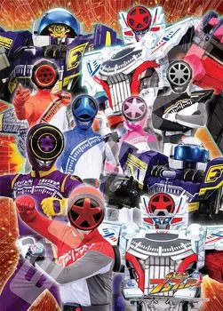Jigsaw Puzzle Bakujo Sentai Bunbunja Full Throttle 300 Large Piece Bakusou! (300-L588)