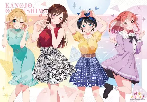 Jigsaw Puzzle Heart Pose 1000 Pieces Rent-A-Girlfriend (1000T-196)