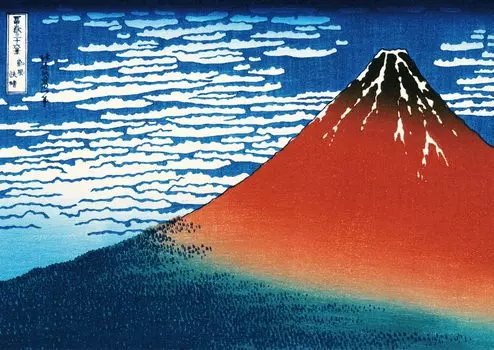 Пазл Кацусика Хокусай Гайфу чистое небо размер А3 300 деталей