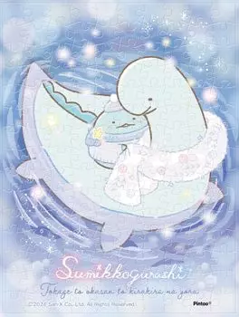 Jigsaw Puzzle Mame Puzzle Clear Sumikko Gurashi Mother and Sparkling Night 150 Pieces Lizard, (MA-C19)