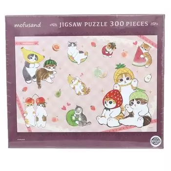 Jigsaw puzzle mofusand freshly picked fruit 300 pieces (300-3027)
