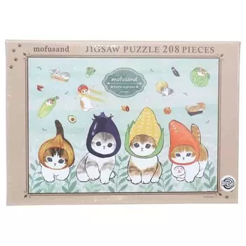 Jigsaw puzzle mofusand freshly picked vegetables 208 pieces (208-104)