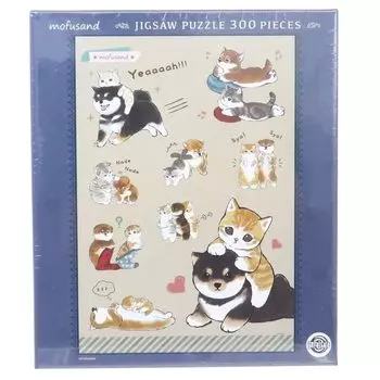 Jigsaw puzzle mofusand Shiba x Nyan 300 pieces (300-3026)