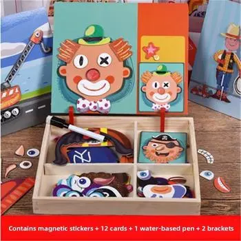 Jigsaw Puzzles Wooden Intellectual Development Toys Education Blocks Building Style A