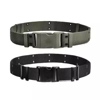 Jihua Тканый внешний ремень Нейлоновый уличный поясной ремень Внешний пояс Поддержка талии Утолщенный и износостойкий быстроразъемный ремень для тренировок 130cm