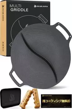 JIKABIJAPAN Multi Griddle Outdoor Iron Plate японская отдельная [Подлинный продукт] (33см Тип) чёрный